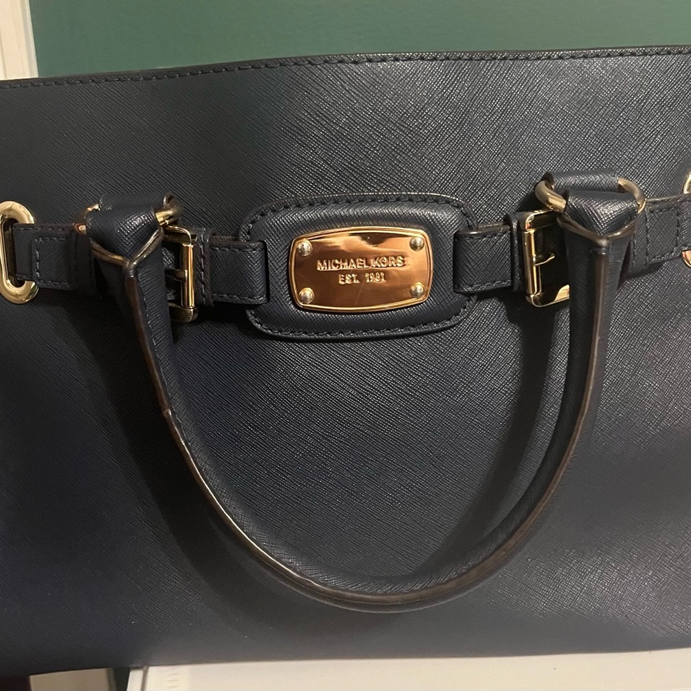 Navy Michael Kors bag